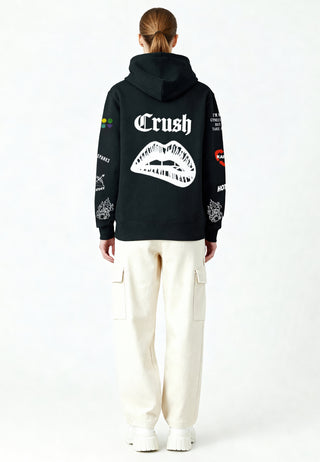 Hoodie à Zip Brodé "Crush"