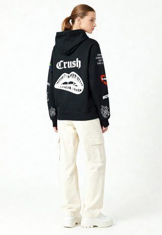 Hoodie à Zip Brodé "Crush"