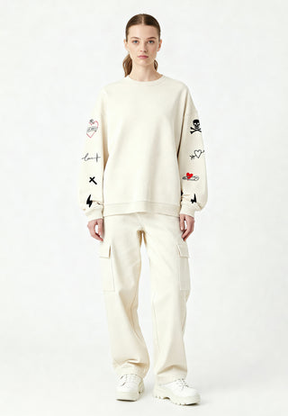 Sweatshirt Oversize Brodé "Mi Amor"