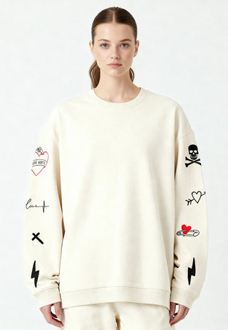 Sweatshirt Oversize Brodé "Mi Amor"