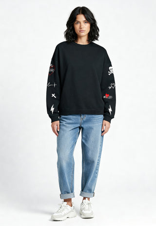Sweatshirt Oversize Brodé "Mi Amor"