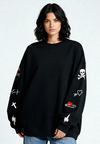 Sweatshirt Oversize Brodé "Mi Amor"