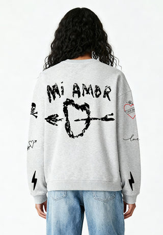 Sweatshirt Oversize Brodé "Mi Amor"