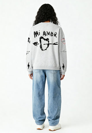 Sweatshirt Oversize Brodé "Mi Amor"