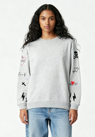 Sweatshirt Oversize Brodé "Mi Amor"