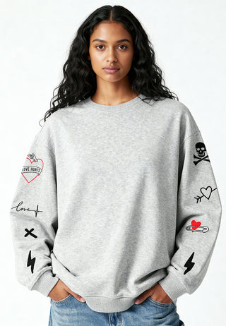 Sweatshirt Oversize Brodé "Mi Amor"