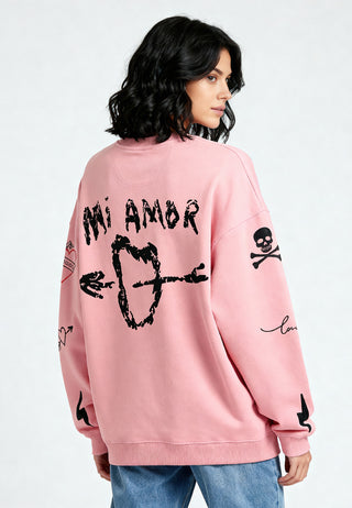 Sweatshirt Oversize Brodé "Mi Amor"