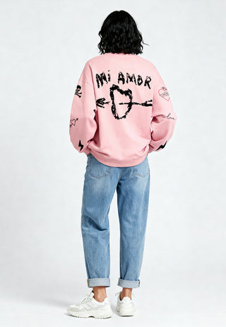 Sweatshirt Oversize Brodé "Mi Amor"