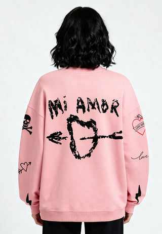 Sweatshirt Oversize Brodé "Mi Amor"
