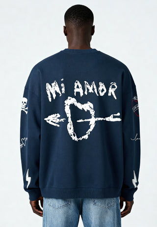 Sweatshirt Oversize Brodé "Mi Amor"