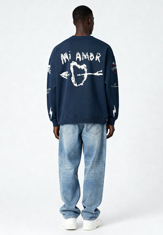 Sweatshirt Oversize Brodé "Mi Amor"