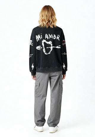 Sweatshirt Oversize Brodé "Mi Amor"