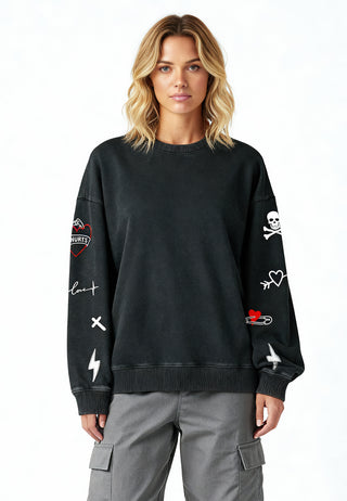 Sweatshirt Oversize Brodé "Mi Amor"