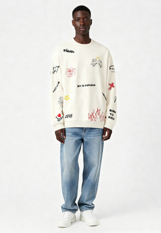 Sweatshirt Oversize "Graffiti Mira"