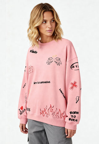 Sweatshirt Oversize "Graffiti Mira"