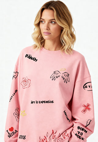 Sweatshirt Oversize "Graffiti Mira"