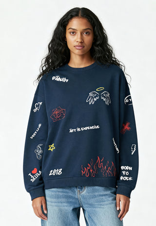 Sweatshirt Oversize "Graffiti Mira"