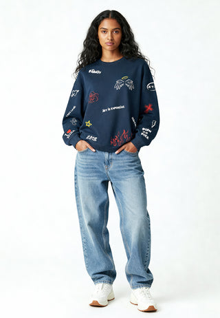 Sweatshirt Oversize "Graffiti Mira"