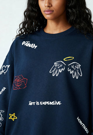 Sweatshirt Oversize "Graffiti Mira"