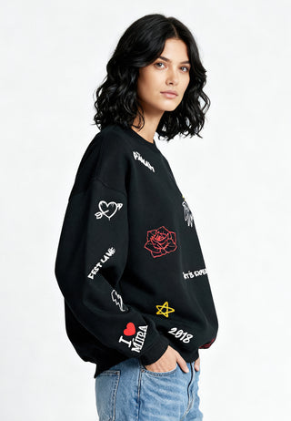 Sweatshirt Oversize "Graffiti Mira"