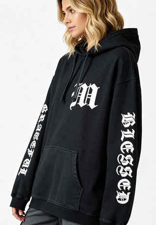 Hoodie Oversize Brodé "Blessed"