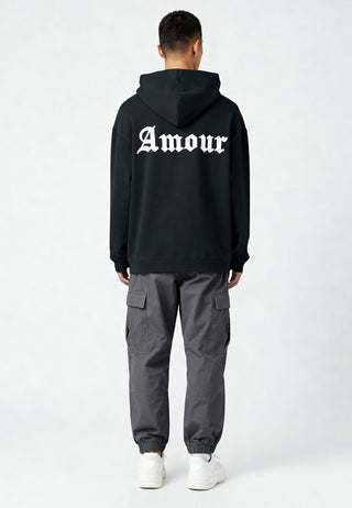 Hoodie Oversize Brodé "Amour Gothic"