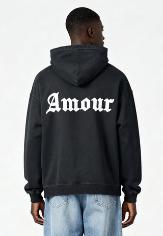 Hoodie Oversize Brodé "Amour Gothic"