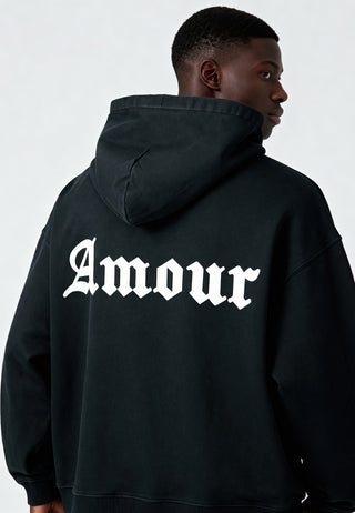 Hoodie Oversize Brodé "Amour Gothic"