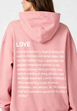 Hoodie Oversize "Love Definition"
