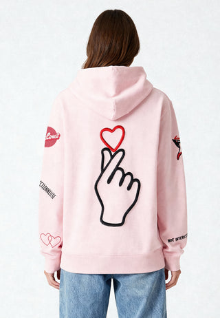 Hoodie à Zip Brodé "Moi Non Plus"