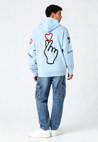 Hoodie à Zip Brodé "Moi Non Plus"