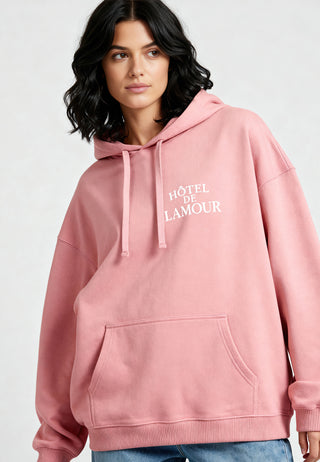 Hoodie Oversize Brodé "Hôtel de l’Amour"