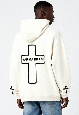 Hoodie Oversize Brodé "Karma Kills"