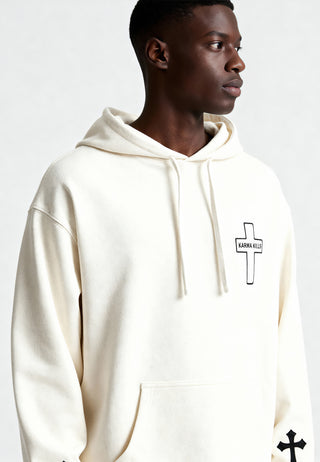 Hoodie Oversize Brodé "Karma Kills"