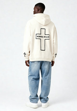Hoodie Oversize Brodé "Karma Kills"