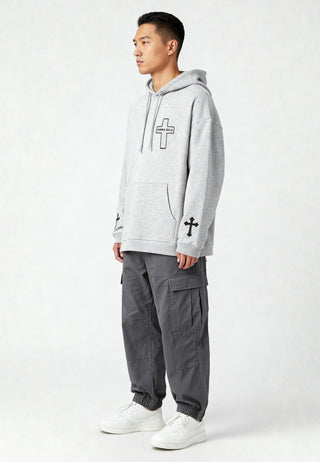 Hoodie Oversize Brodé "Karma Kills"