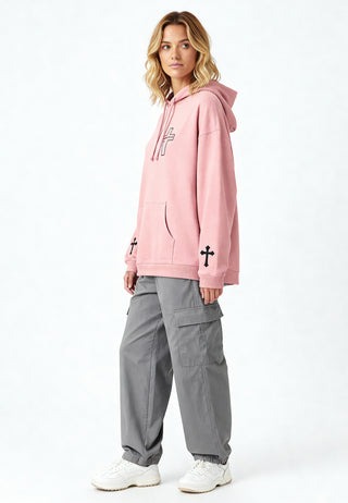 Hoodie Oversize Brodé "Karma Kills"