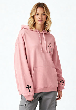 Hoodie Oversize Brodé "Karma Kills"