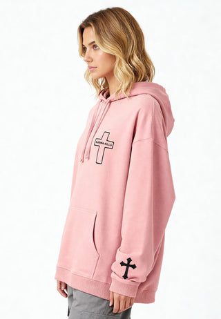 Hoodie Oversize Brodé "Karma Kills"