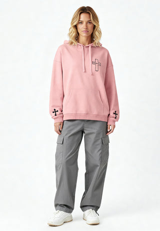 Hoodie Oversize Brodé "Karma Kills"