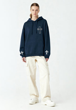 Hoodie Oversize Brodé "Karma Kills"