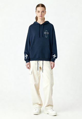 Hoodie Oversize Brodé "Karma Kills"