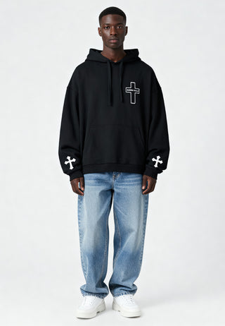 Hoodie Oversize Brodé "Karma Kills"
