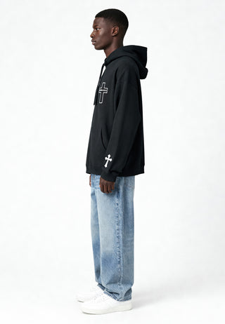 Hoodie Oversize Brodé "Karma Kills"