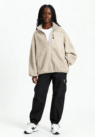 Veste Sherpa Brodée "Be Kind"