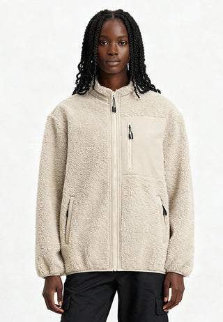 Veste Sherpa Brodée "Be Kind"