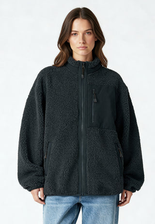 Veste Sherpa Brodée "Be Kind"