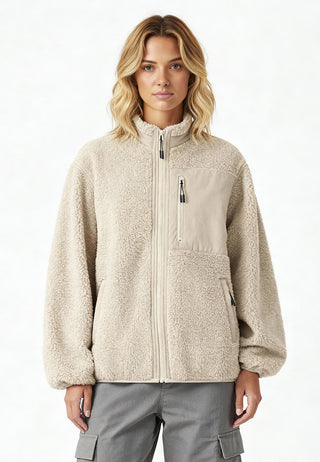 Veste Sherpa Brodée "Amore"