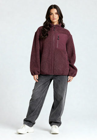 Veste Sherpa Brodée "Amore"