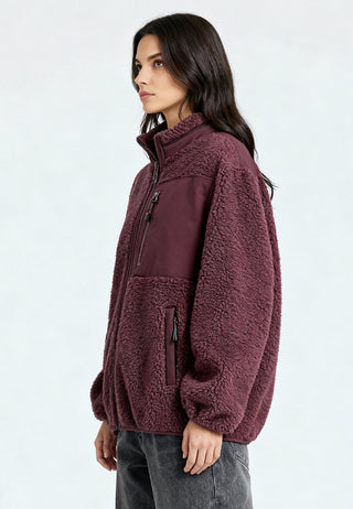 Veste Sherpa Brodée "Amore"